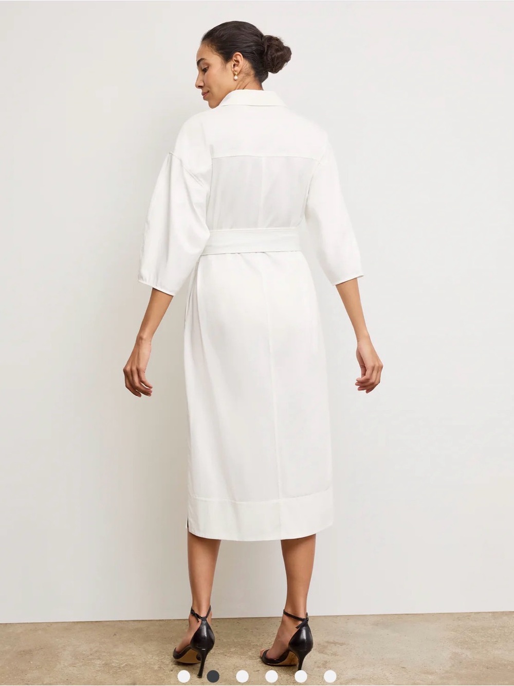M.M. LAFLEUR The Fanfan Shirt Dress - Knit Poplin - Picture 2 of 6